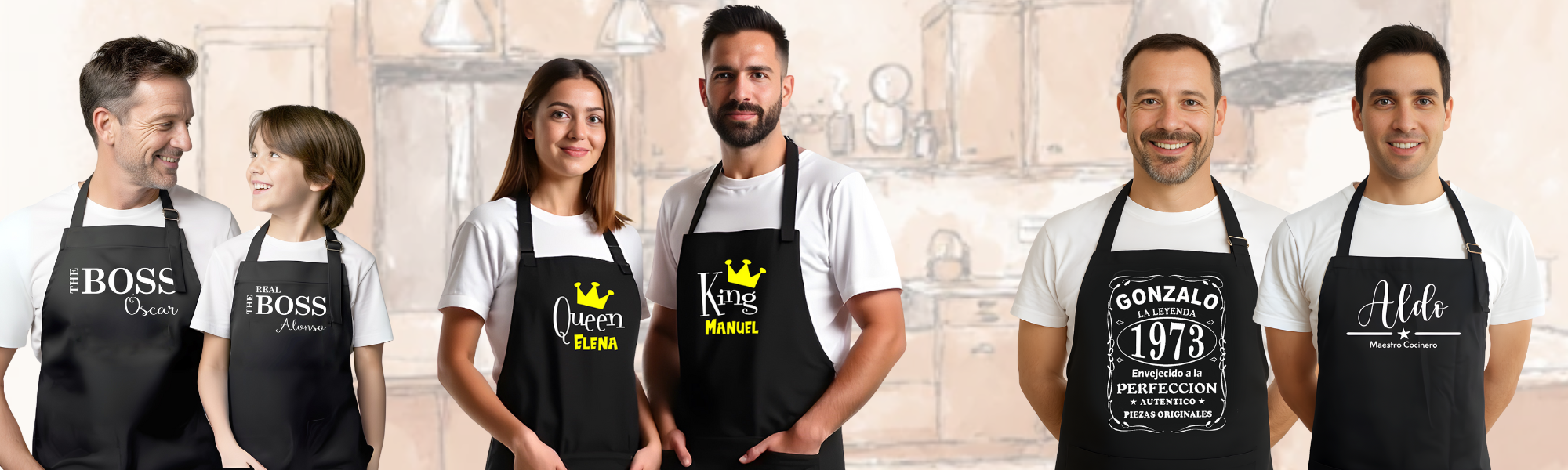 Delantales de Cocina Personalizados